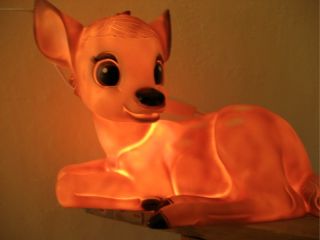 heico lamp bambi deer hirsch braun baby kinder licht