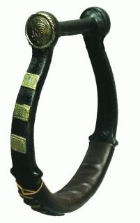 Western Ox Bow Stirrups w Engraved Silver Concho New Horse Tack