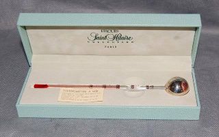 Ercuis Saint Hilaire Silver Plate Wine Thermometer