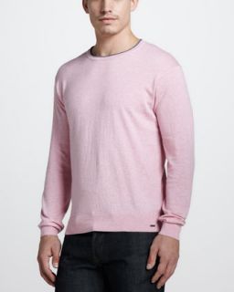  pink available in pink $ 295 00 zegna sport cotton cashmere crewneck