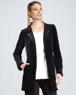  jacket available in black $ 298 00 joan vass long velour jacket $ 298