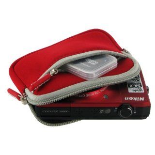 rooCASE (Red) Neoprene Sleeve Carrying Case for FujiFilm