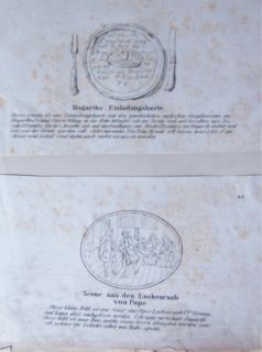  Scrapbook of 60 William Hogarth Prints Printed in German