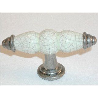 Handle 3 3/8   Pewter Antique & Bone Crackle   