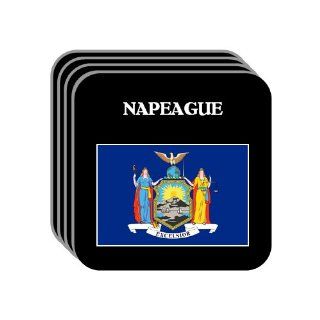 US State Flag   NAPEAGUE, New York (NY) Set of 4 Mini