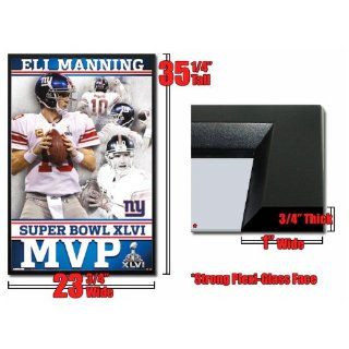 Framed Super Bowl 2012 MVP Eli Manning Poster New York