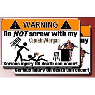 Funny Captain Morgan Warning Sticker Rum Decal Everything