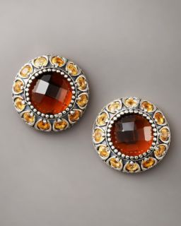  in brown orange $ 450 00 konstantino cognac quartz stud earrings