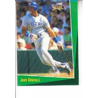 1993 Select #40 Juan Gonzalez Baseball 
