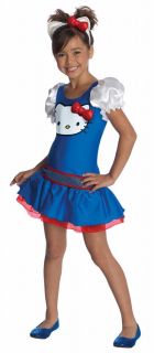 Girls Hello Kitty Blue Dress Halloween Costume Child Size Large 12 14
