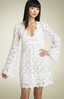 Diane Von Furstenberg Hippolyte Crochet Lace White Dress 0 RT$425