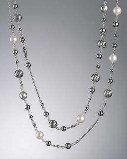 Toggle Clasp Pearl Necklace  