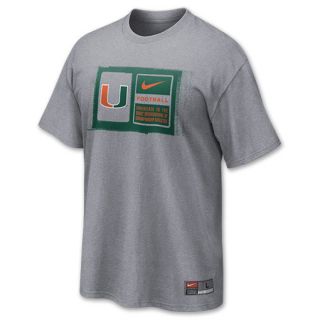 Nike Miami Hurricanes 2011 Team Issue Mens NCAA Tee Shirt