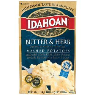 Idahoan Butter & Herb Mashed Potatoes 4 oz (Pack of 12) 