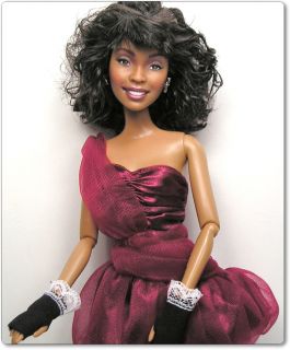 Whitney Houston OOAK Barbie Fashionista Doll Art Repaint by Artist