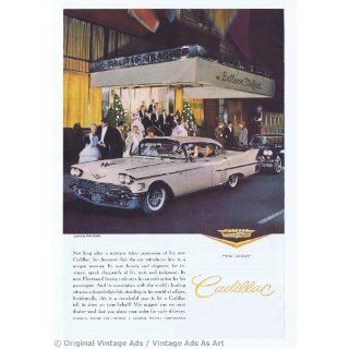 1958 Cadillac 4 Door Sedan White Bellerve Stratford Hotel