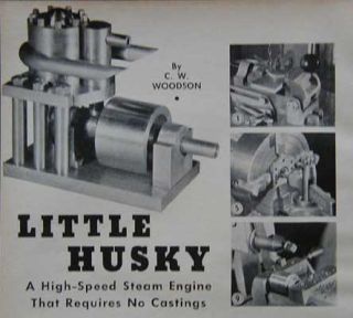 Model Steam Engine Hi Speed No Casting Lathe How to Build Plans
