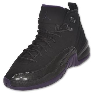 Air Jordan Retro 12 Kids Basketball Shoe Black
