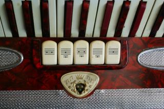 Vintage Lindo Italy Accordion Accordian Musette 3 5 Reed Sets 80