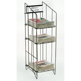  Newspaper Rack For Tabloid Size Publications, 12 1/4w x 43