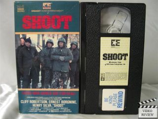 Shoot VHS Cliff Robertson Ernest Borgnine Henry Silva
