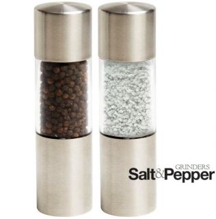 Stainless Steel Salt & Pepper Herb Mill Grinder Gourmet Cooking Chefs