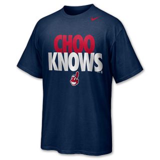 Nike Cleveland Indians MLB Mens Tee Shirt Navy