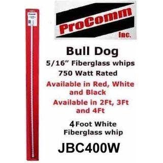 Procomm JBC400W Bull Dog 4 Ft. Fiber Glass Whip CB Antenna