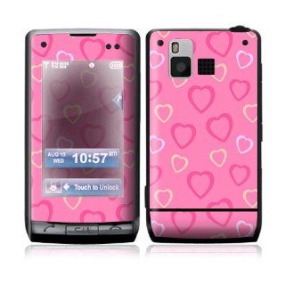 Pink Hearts Decorative Skin Cover Decal Sticker for LG