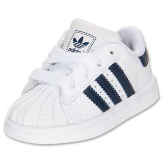 adidas Superstar 2 Toddler Shoes White/Navy