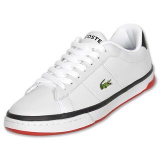 Lacoste Beckett Mens Casual Shoe White/Black/Red