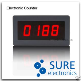 9999Hz LED Digital Panel Frequency Hertz Meter Counter