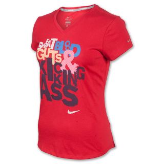 Womens Nike Blood Sweat and Kicking T Shirt