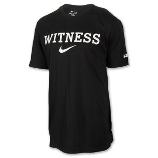 Mens Nike LeBron Dri FIT Witness T Shirt Black