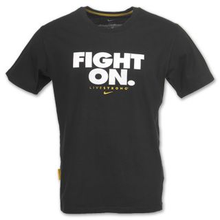 Nike LIVESTRONG Fight On Mens Tee Black