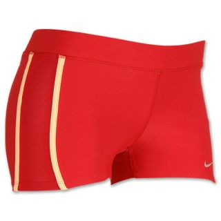 Womens Nike Tempo Boyshorts Hyper Red/Metallic Red