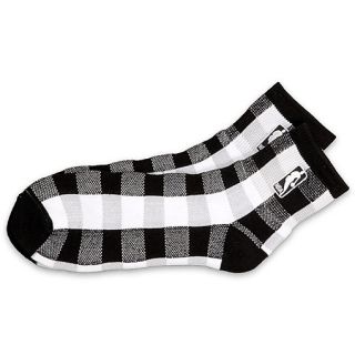 NBA Mens Sock Buffalo Plaid  Black/White