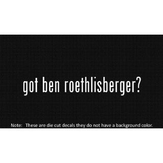 (2x) Got Ben Roethlisberger Logo sticker vinyl decals