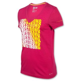 Womens Nike LIVESTRONG Repeat Tri Blend T Shirt