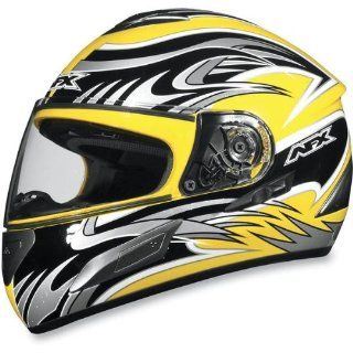 AFX FX 100 Full Face Motorcycle Helmet With Internal Sun Shield Yellow