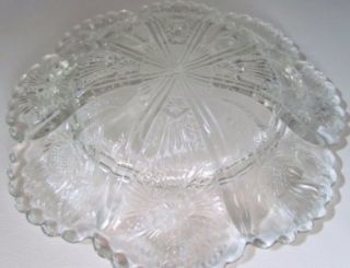 Antique Higbee Thistle EAPG Covered Butter Dish 7 1/2