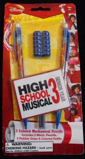 HIGH SCHOOL MUSICAL 3 Senior Year   2 Lot Pack of Colored Mechanical