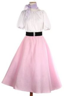 Felt Circle Skirt   Plus / XL   Pink Clothing