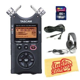 Tascam DR 40 Handheld 4 Track Recorder Bundle with 16GB SD