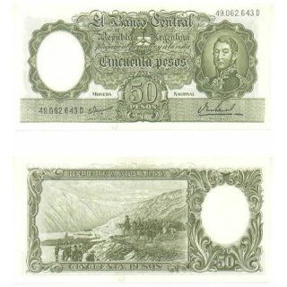 Argentina ND (1968 69) 50 Pesos, Pick 276 