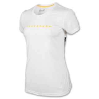 Womens Nike LIVESTRONG Legend Tee Shirt White