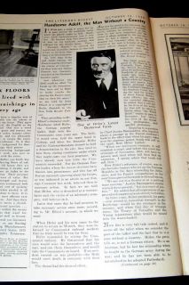 Adolf Hitler 1930 Nazi 2nd Power in Germany Feature Intellectual