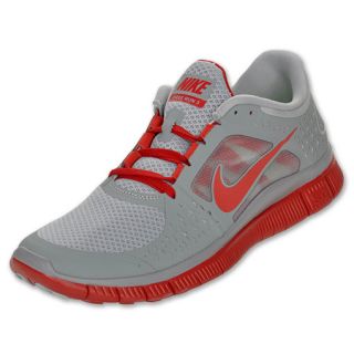 Mens Nike Free Run+ 3 Wolf Grey/Stealth/Gym Red