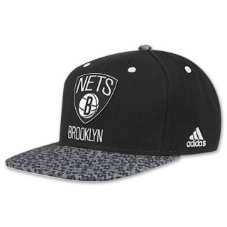 adidas Brooklyn Nets NBA Static Snapback Hat Black