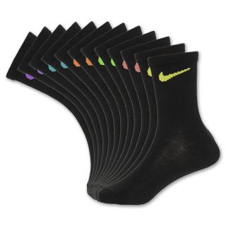Nike 6 Pack Multi Color Swoosh Kids Crew Socks